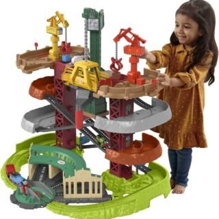 Pista Super Torre Thomas e Seus Amigos Fisher-Price | Kit de trilhos com aprox. 75 cm, Locomotiva Motorizada, Acessórios, Ideal pra Crianças a Partir de 3 Anos
