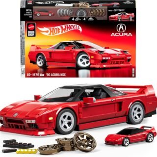 Jogo de Construção Hot Wheels Mattel ’90 Acura NSX | Brick Shop, Elite, 10 anos – 876 peças