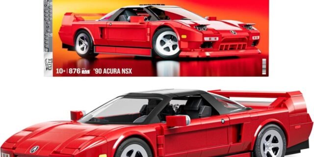 Jogo de Construção Hot Wheels Mattel ’90 Acura NSX | Brick Shop, Elite, 10 anos – 876 peças