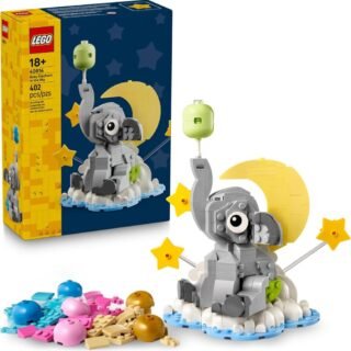 LEGO Elefantinho no Céu; Presente de Exibição para Novos Pais, Decoração de Interiores 40814