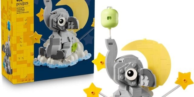 LEGO Elefantinho no Céu; Presente de Exibição para Novos Pais, Decoração de Interiores 40814