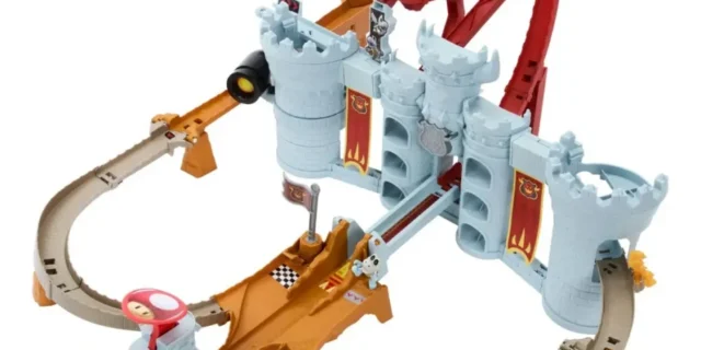 Pista de brinquedos Hot Wheels Mario Kart Castle Bowser Castle Bowser Castle Bowser