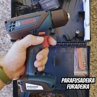 Bosch Furadeira Parafusadeira GSR 1000 Smart, Com Acessórios, 12 Volts
