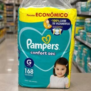 Fralda Pampers Confort Sec Tamanho G 168 Unidades