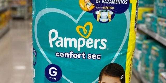 Fralda Pampers Confort Sec Tamanho G 168 Unidades