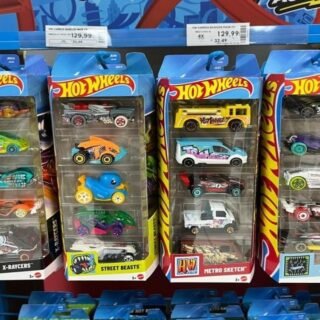 Pacote 5 Carros Sortidos, Hot Wheels, Mattel, Multicor – não é possível escolher as cores