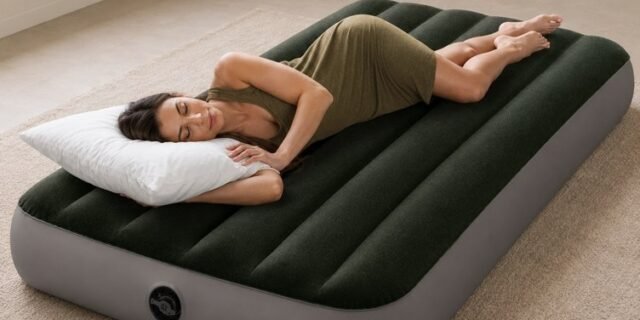 INTEX Colchão de Ar Prestígio Dura-Beam 64107E: Fiber-Tech – Solteiro
