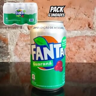 Pack de Fanta Guaraná Zero 350ml 6 unidades