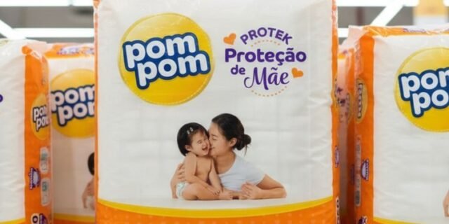 Fralda Pom Pom Protek Proteção de Mãe Jumbo XG 20 Unidades