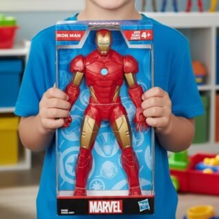 Marvel, Action Figure, Homem de Ferro, Mighty Hero Series – Brinquedo de Herói com 24 cm, Articulado