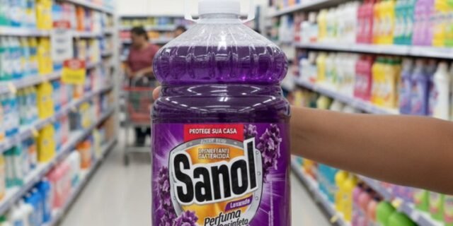 Sanol Desinfetante Líquido Para Uso Geral Lavanda 5 Litros