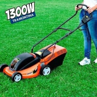 Tramontina, cortador de grama elétrico, 350 mm, coletor rígido e chassi de plástico, 1300W, 220v