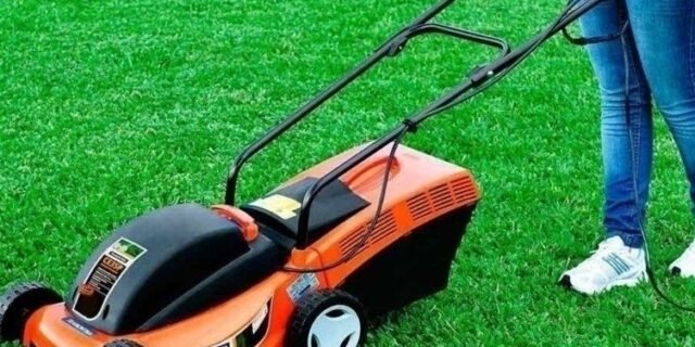 Tramontina, cortador de grama elétrico, 350 mm, coletor rígido e chassi de plástico, 1300W, 220v