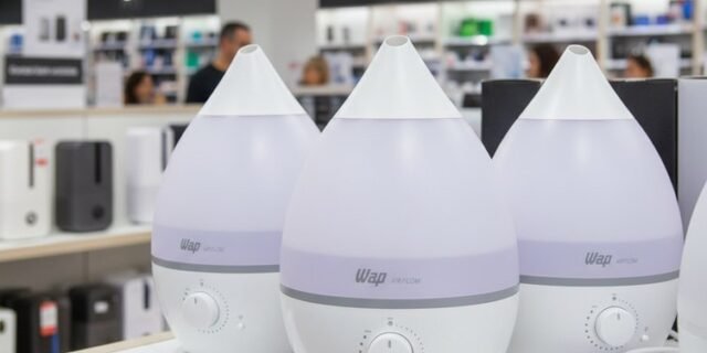 WAP Umidificador de Ar AIR FLOW com Luminária e Difusor de Aromas, 4 Litros