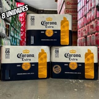 Cerveja Corona Extra Lata 350ml – Pack Com 8 Unidades