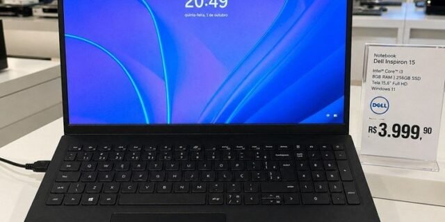 Notebook Dell Inspiron 15 3530, 15.6″ Full HD (1920×1080), Intel Core i5‑1334U, 8 GB RAM, 512 GB SSD, Windows 11 Home, Preto
