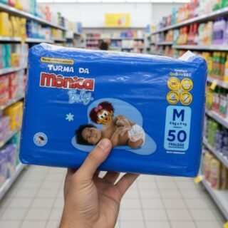 Fralda Turma da Mônica Baby Mega M 50 Unidades