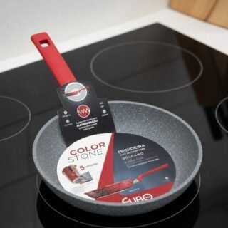 Euro Home – Frigideira de Alumínio com Antiaderente 20 cm, 1.4 L Color Stone Volcano – ALU8204-VO