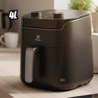 Air Fryer Electrolux Efficient Por Rita Lobo Eaf40 Grafite Com Timer 4
