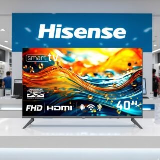 Smart TV HQ 40″ Full HD tela sem bordas Android 12 design Slim HQS40NKHM