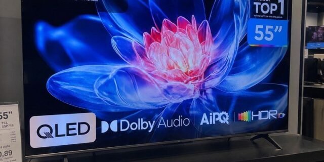 APP Smart TV 55″ TCL 4K UHD QLED 55T6C Google TV 2026