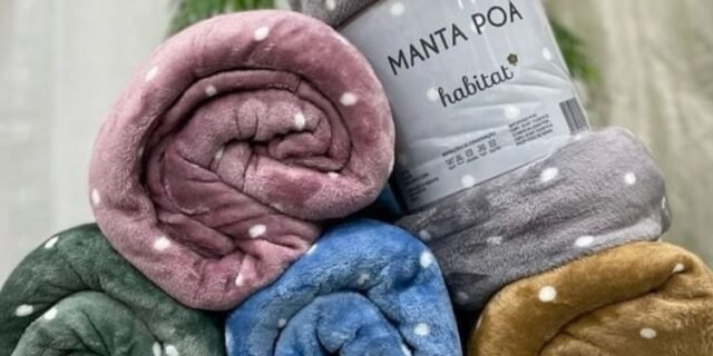 Cobertor Soft Queen Grosso Manta Anti-alérgica Poa