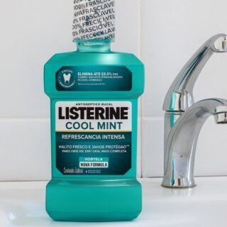 Listerine Cool Mint Enxaguante Bucal Sem Álcool, 250ml