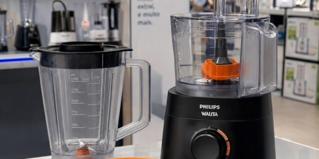 Multiprocessador PowerChop 600 Plus, Philips Walita, 4 em 1, Preto 600W, 220v