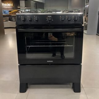 Fogão 6 Bocas a Gás Itatiaia Star New com Acendimento Automático e Forno 82l Preto Bivolt