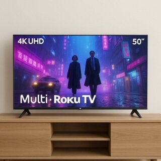 Smart TV 50″ Roku Multi 4K Compatível com Alexa e Google Home
