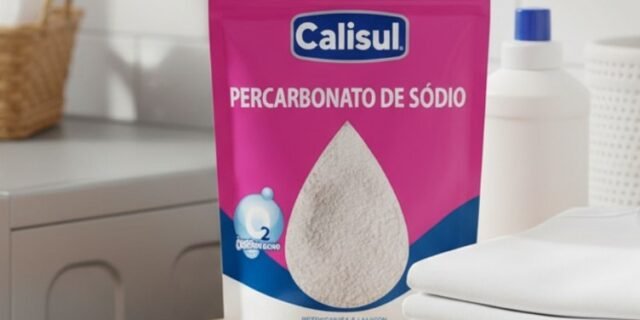 Percarbonato de Sódio 1kg 100% Puro Tira Manchas em Pó Sem Cloro, Biodegradável e Seguro para Roupas Brancas, Coloridas e Limpeza Doméstica Calisul