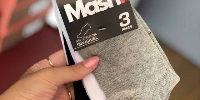 Kit 10 Pares Meias Mash Invisível Esportiva Algodão Original