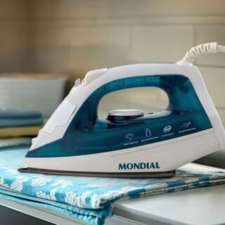 MONDIAL Ferro a Vapor, Azul/Branco, 1200W, 220V – F-32