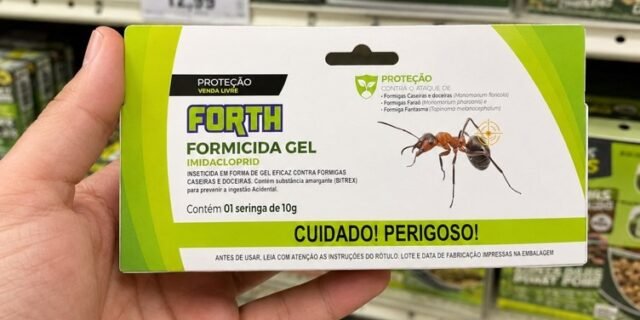 Forth Formicida em Gel, Seringa, Exterminação de Formigas Doceiras, Ação Sistêmica, 10g