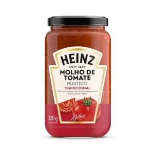 Heinz Molho de Tomate Rústico Tradicional em vidro, 320G