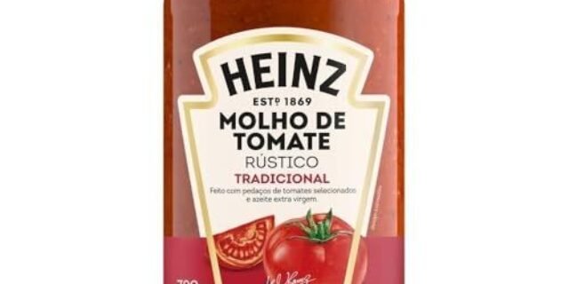 Heinz Molho de Tomate Rústico Tradicional em vidro, 320G
