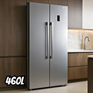 Geladeira Refrigerador HQ Frost Free Side By Side 460 Litros Cinza HQ-460SBSFF (220V)