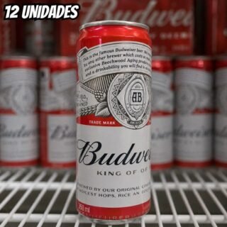 Pack Cerveja Budweiser American Lager Sleek 350ml – 12 Unidades