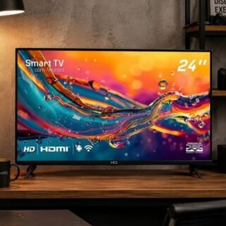 Smart TV HQ 24″ HD Tela Sem Bordas Android 12 Design Slim HQS24NKHM