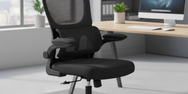 Cadeira de Escritório Suporte Lombar Ergonômico Malha Respirável Mesh Apoio Cabeça Confortavél Art Cadeiras Presidente Premium