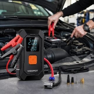 Auxiliar Partida Portátil Veicular Compressor Ar Emergência