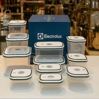 Electrolux Kit 12 Potes Herméticos de Plástico Retangulares