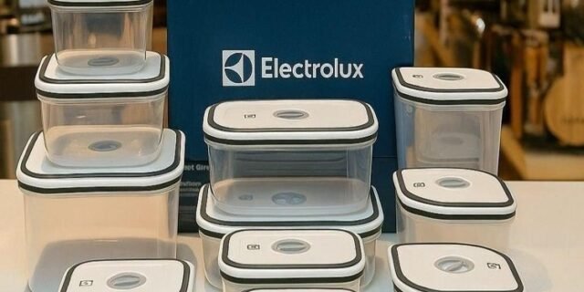 Electrolux Kit 12 Potes Herméticos de Plástico Retangulares
