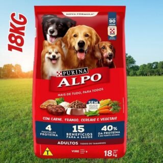 Purina Alpo Ração Alpo Para Cães Adultos Sabor Carne Grelhada Com Vegetais – 18Kg Purina – Sabor Carne