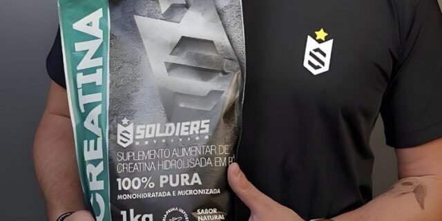 Creatina 1kg Suplemento Monohidratada Em Pó 100% Pura – Soldiers Nutrition Sem Sabor