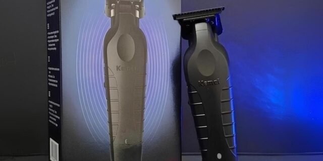 Máquina De Acabamento Corta Cabelo Profissional Kemei