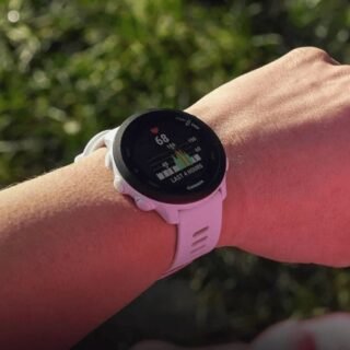 Relógio Garmin Forerunner 55 Monitor Cardíaco E Gps Mesh Branco
