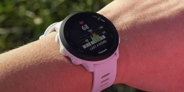 Relógio Garmin Forerunner 55 Monitor Cardíaco E Gps Mesh Branco