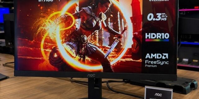 Monitor Gamer Curvo AOC AGON G4Z 27″ 300Hz 0,3ms HDR10 Base Ajustável C27G4Z/P