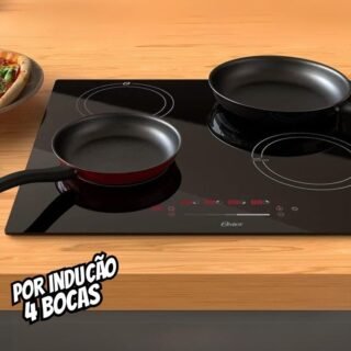 Cooktop por Indução Oster, Touch Screen, 4 Bocas, 220V, OTOP402